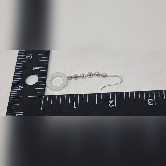 Gucci Women's Boucle Drop Earrings Sterling Silver 925 Italy 2.25" - Picture 15 of 15